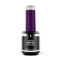   Fiber Vitamin Base Gel - Hema Free Erősített Gél Lakk Alap - Shimmer White - 15ml - Perfect Nails