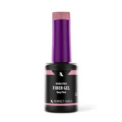   Fiber Vitamin Base Gel - Hema Free Erősített Gél Lakk Alap - Rosy Pink - 8ml - Perfect Nails