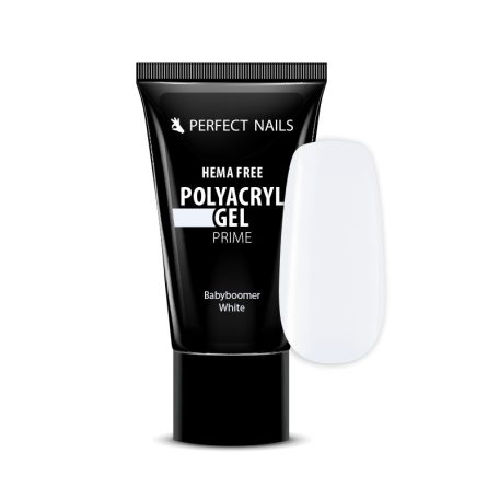 PolyAcryl Gel Prime - Hema Free Tubusos Polygel - Babyboomer White 30g - Perfect Nails