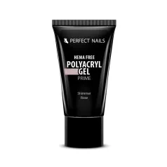   PolyAcryl Gel Prime - Hema Free Tubusos Polygel - Shimmer Rose 30g - Perfect Nails