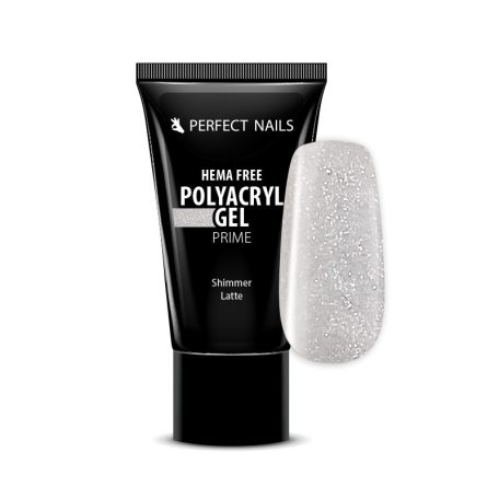 PolyAcryl Gel Prime - Hema Free Tubusos Polygel - Shimmer Latte 30g - Perfect Nails