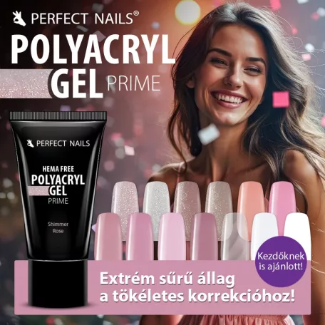 PolyAcryl Gel Prime - Hema Free Tubusos Polygel - Shimmer Nude 30g - Perfect Nails