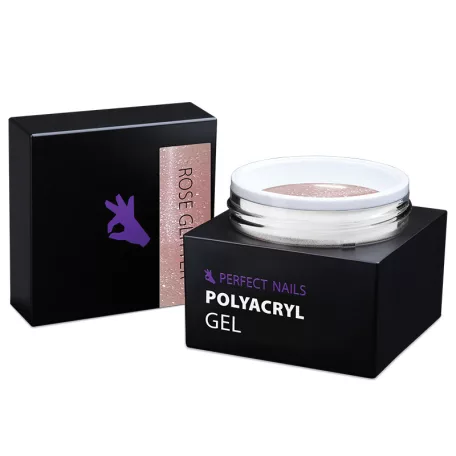 Perfect PolyAcryl Gel - Polygel Rose Glitter 15g - Perfect Nails