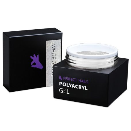 Perfect PolyAcryl Gel - Polygel White Glitter 50g - Perfect Nails