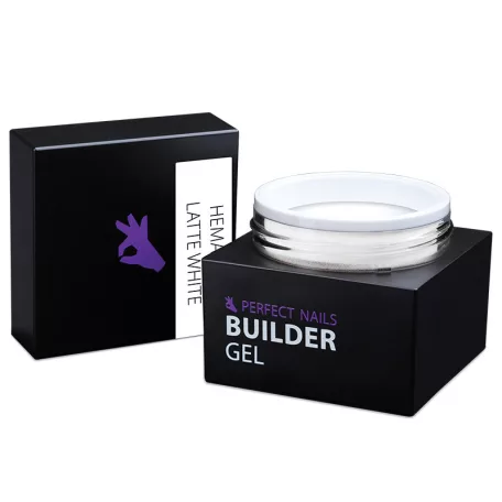 Latte White Builder Gel - Hema Free Építőzselé 15g - Perfect Nails
