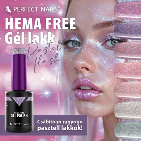 HEMA FREE Gél Lakk - Flash Dark Nude - 8ml  - Perfect Nails