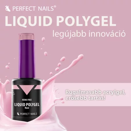 Liquid Polygel - Rose - 15ml - Perfect Nails