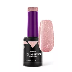 Liquid Polygel - Glitter Nude - 8ml - Perfect Nails