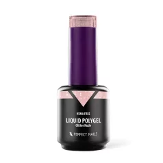 Liquid Polygel - Glitter Nude - 15ml - Perfect Nails