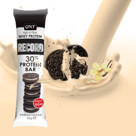 QNT Record Bar 30% Pure Whey Protein fehérje szelet 1karton energia vagy fehérjeszelet