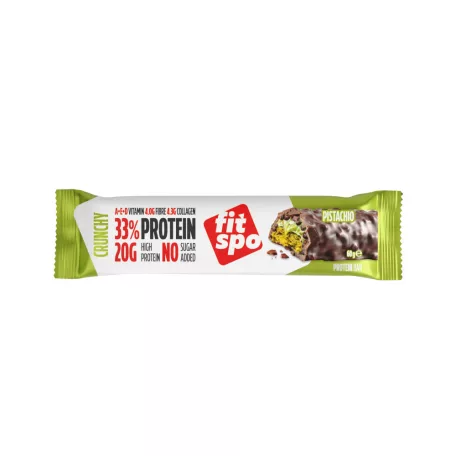 FitSpo Crunchy Pistachio Protein Bar 60g 1 karton (60gx12db)