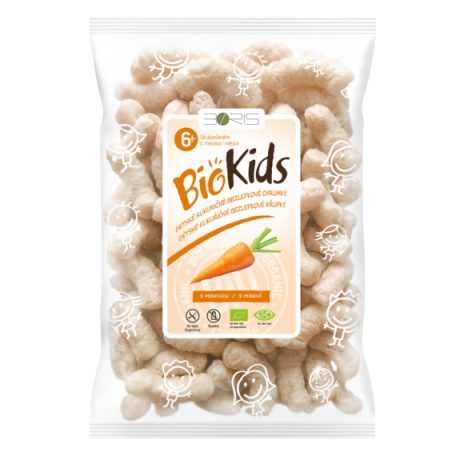 BIO BioKids Extrudált Kukorica Snack - Sárgarépás 55g Lejárat:2024.12.03