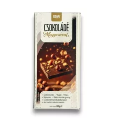 Szafi Life Csokoládé mogyoróval 80g (gluténmentes)