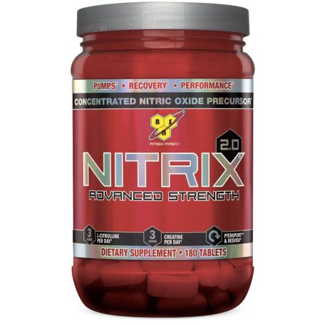 BSN NITRIX® 2.0 180 tabletta teljesítményfokozó sportolóknak, testépítőknek