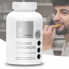 Szerves króm ceyloni fahéjjal 60 kapszula - USA medical