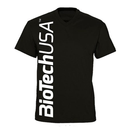 BiotechUSA férfi póló fekete