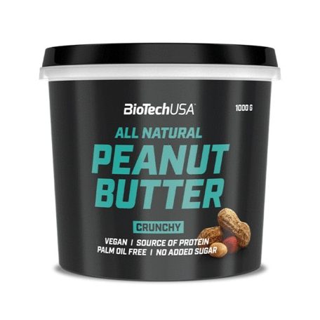 Biotech Peanut Butter Mogyoróvaj Crunchy (ropogós) 1000g