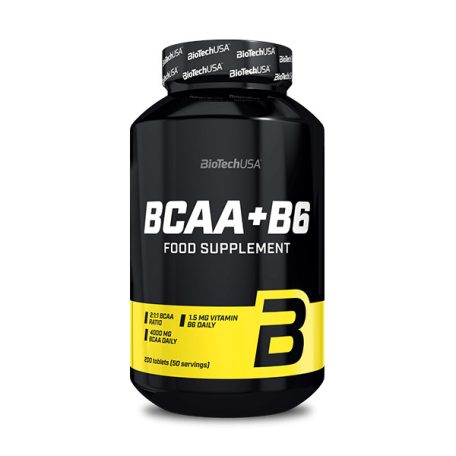 Biotech BCAA+B6 200 tabletta BCAA aminosav táplálék-kiegészítő