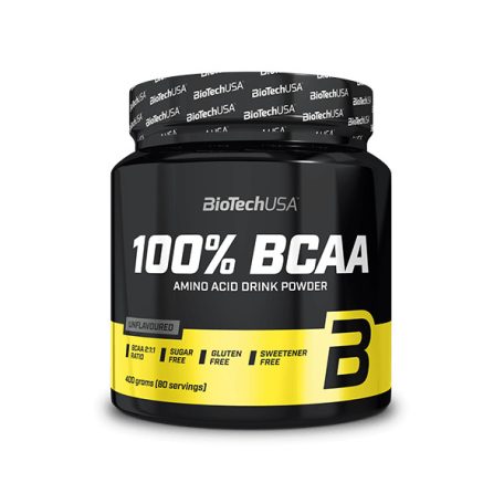 Biotech 100% BCAA 400g BCAA aminosav táplálék-kiegészítő