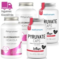   Fittprotein Glucomannan HCA-CLA (2db) + WSHAPE Pyruvate (2db) csomag