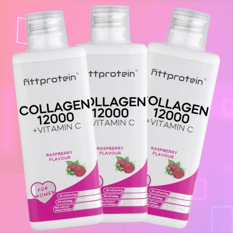 Fittprotein Málna íz Folyékony Kollagén csomag (3db kollagén)
