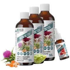   Natur Tanya Hepa Detox 500ml (3db) + Csipkebogyómag olaj 50ml (1db)