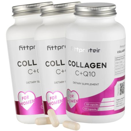 Kollagén Szépség Kúra - Fittprotein Collagen C+Q10 (3db)