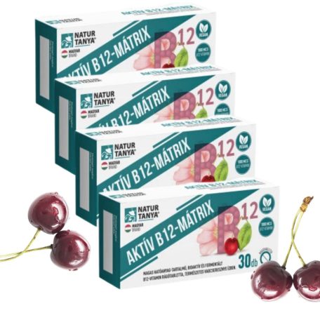 Aktív B12-MÁTRIX 30 rágótabletta Maximum Kúra (4db) - Natur Tanya