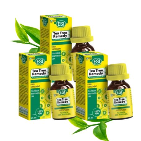 100%-os tisztaságú Ausztrál Teafa olaj 25ml Triopack (3db) 