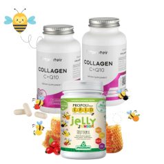   Fittprotein Collagen C+Q10 Duopack + Meglepi Jelly junior Gyermekeknek