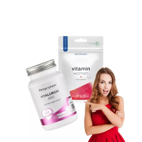 Női Pack 60 Napra - Nutriversum Vitamin Women + Fittprotein Hyaluron 400 Csomag