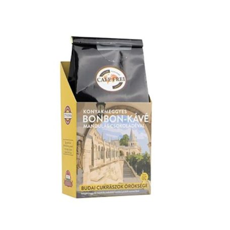 Cafe Frei Konyakmeggyes Bonbon Szemes Kávé Mandulás Csokoládéval 125g