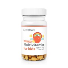   GymBeam Multivitamin gyerekeknek narancs ízű 120 rágótabletta