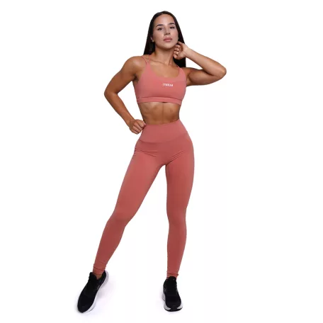 FIT női leggings Salmon - S - rózsaszín - GymBeam