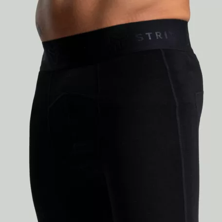 MERINO I férfi leggings Black - S - fekete - STRIX - GymBeam
