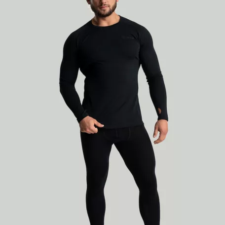 MERINO I férfi leggings Black - S - fekete - STRIX - GymBeam