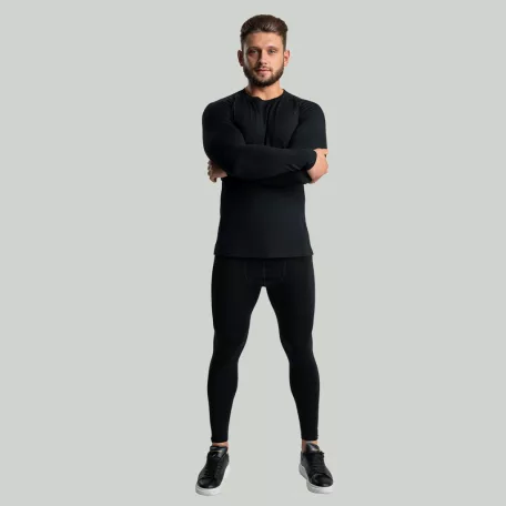 MERINO I férfi leggings Black - S - fekete - STRIX - GymBeam