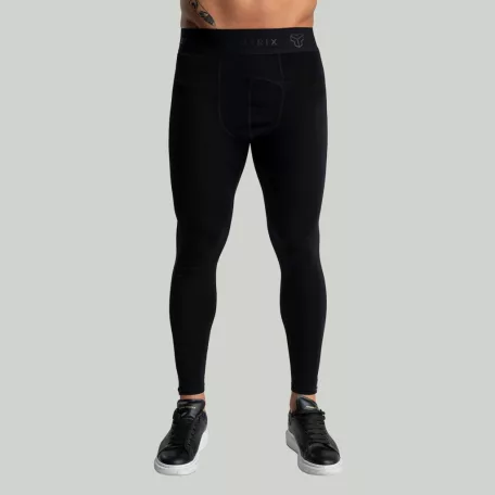 MERINO I férfi leggings Black - M - fekete - STRIX - GymBeam