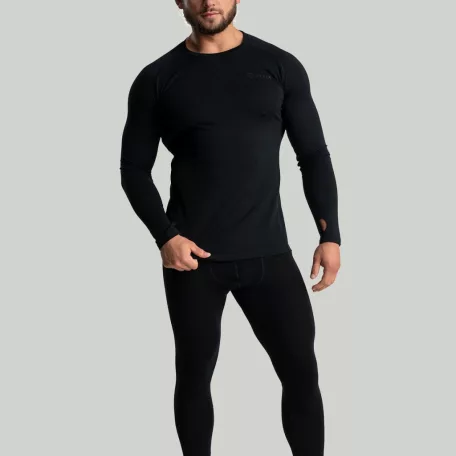 MERINO I férfi leggings Black - M - fekete - STRIX - GymBeam
