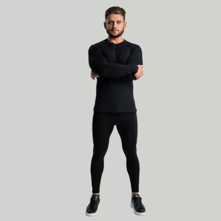 MERINO I férfi leggings Black - M - fekete - STRIX - GymBeam