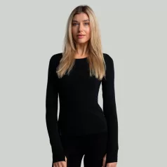   MERINO I hosszú ujjú női póló Black - XS - fekete - STRIX - GymBeam