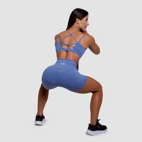 FIT női rövidnadrág Steel Blue - S - kék - GymBeam