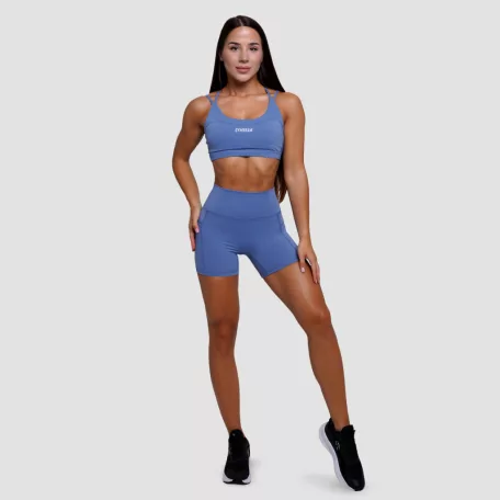 FIT női rövidnadrág Steel Blue - M - kék - GymBeam