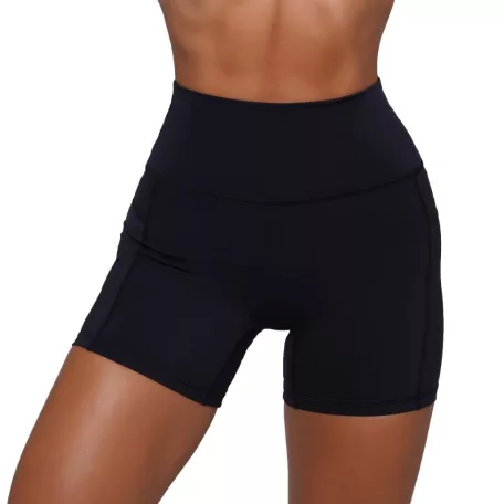 FIT női rövidnadrág Black - S - fekete - GymBeam
