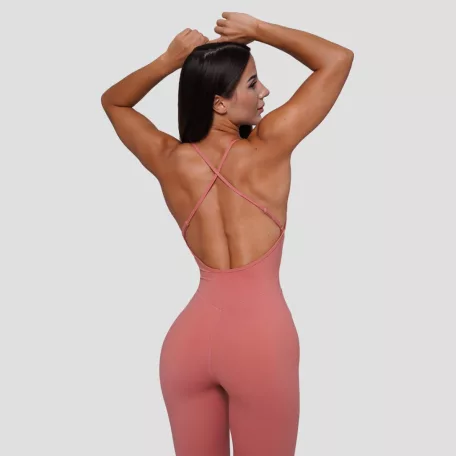 FIT női overál Salmon - S - rózsaszín - GymBeam