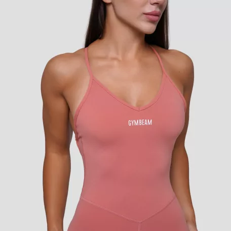 FIT női overál Salmon - S - rózsaszín - GymBeam