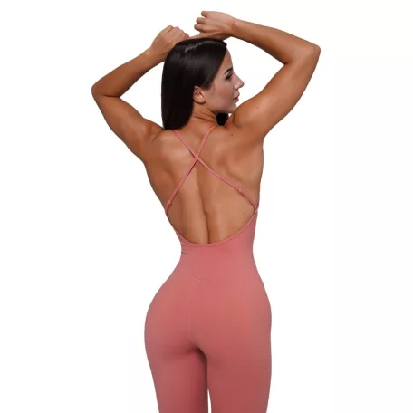 FIT női overál Salmon - S - rózsaszín - GymBeam