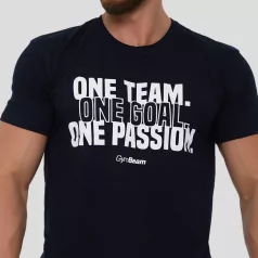 One Team póló Navy - L - kék - GymBeam