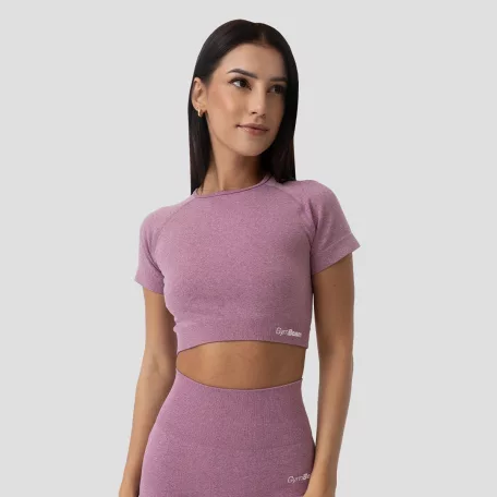 FLO női Crop Top Violet - XL - lila - GymBeam
