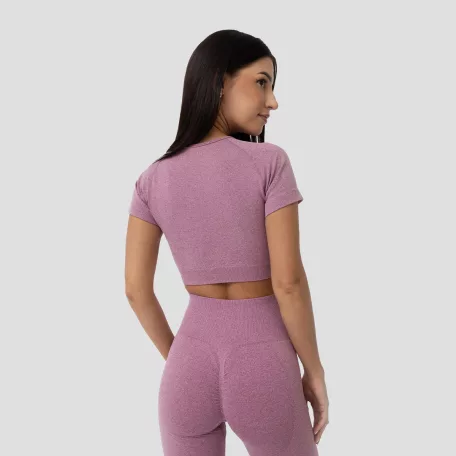 FLO női Crop Top Violet - XL - lila - GymBeam